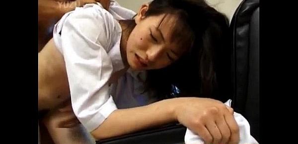 Japanese AV Model nurse is fucked oral and in cooter by doctor